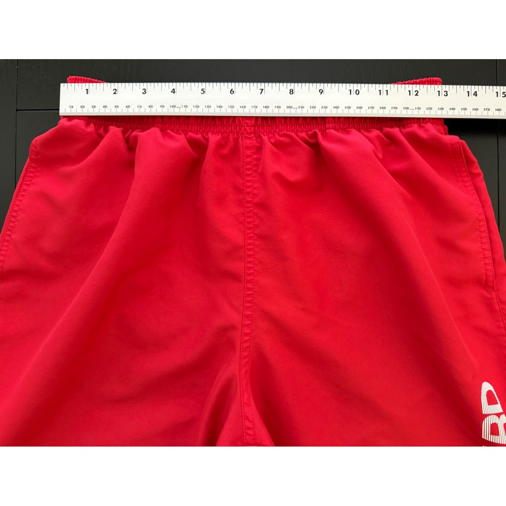 Nike Swim Men's 9" Guard Volley Short Trunks Size M (32-35) Red Mesh-Lined - Picture 6 of 12